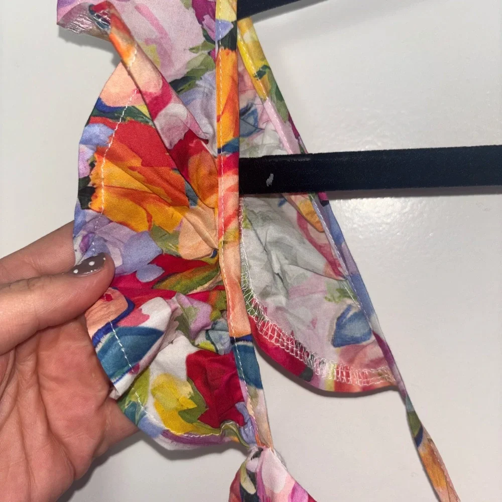 Angel Biba Colorful Floral Mini Dress - Picture 5 of 8